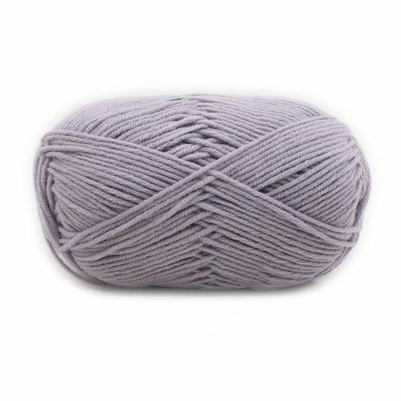 4-Ply Milk Cotton Yarn for DIY Baby Scarf & Blanket Knitting