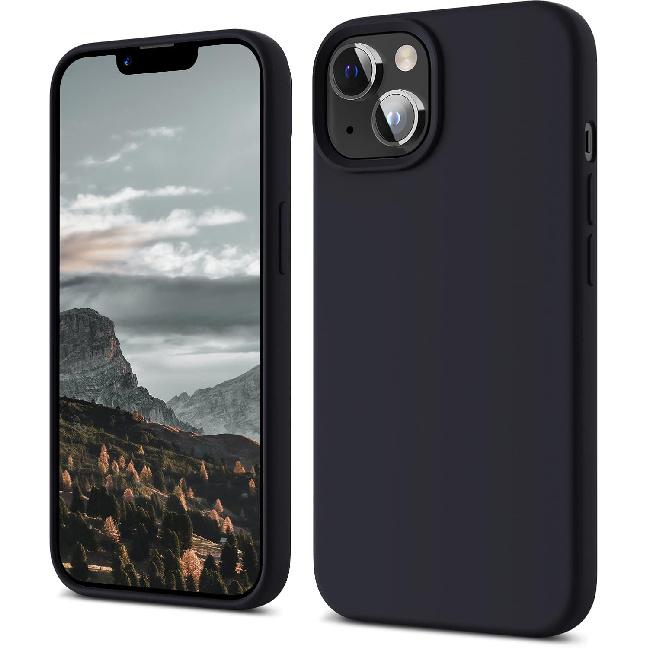 Slim-Fit for iPhone 14 Case,Skin Soft Liquid Silicone,Sturdy Hard Frame Shockproof Cover with Anti-Scratch Microfiber Lining,Full Protection for