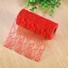 10 Yard   Wedding Party Decoration Table Runner Chair Sash Floral Lace Tulle Roll (Red)