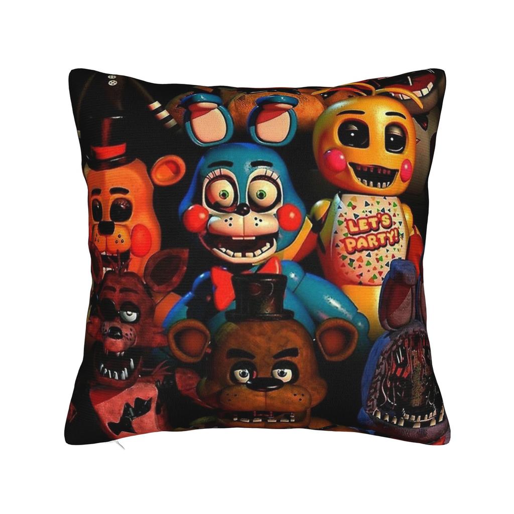 Home Decor FNAF five nights Pillowcase Merch  Pillow Covers Zippered Multi Size