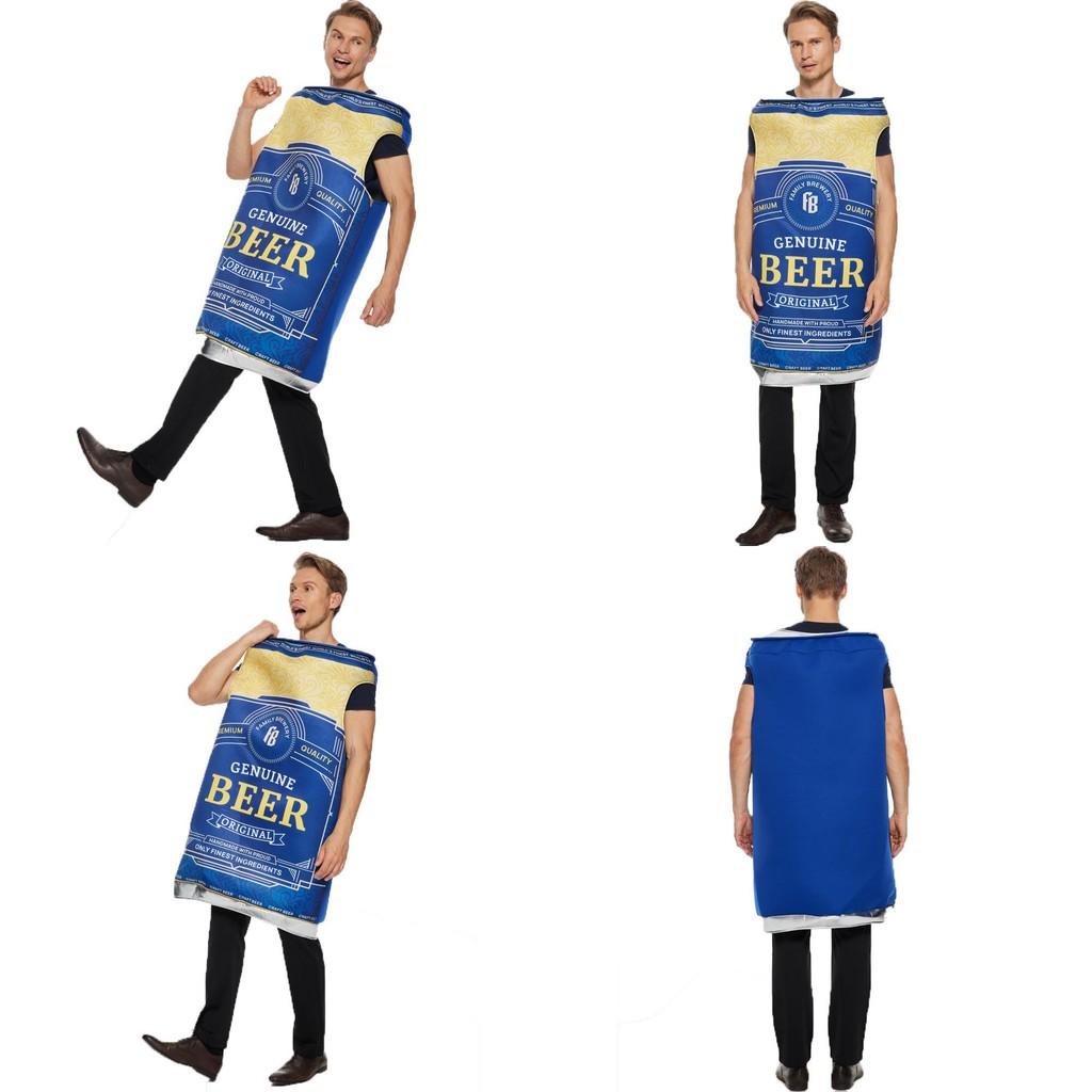 Halloween Beer Can Bodysuit With Printed Graphics Unisex Suit For Party Performances