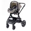 YAZOCO - Poussette 3 en 1 Bébé Combinée Siège-Auto Nacelle Trio Réversible Réglable Haute Qualité Roues increvables Kaki