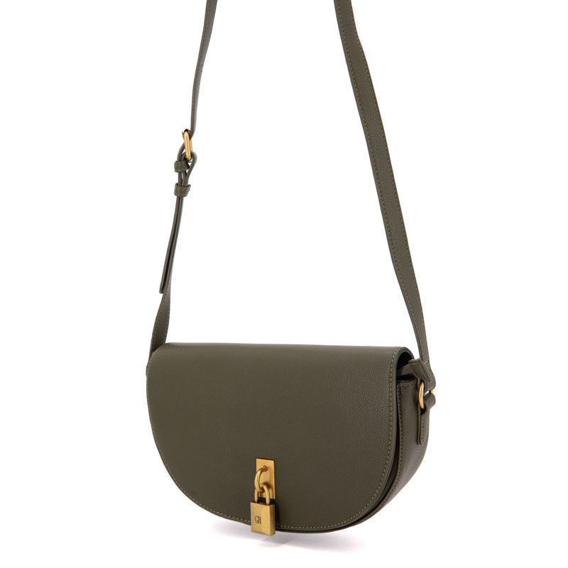 Sac bandoulière motif serpent romelie avec cadenas décoratif doré 27x15x7cm Femme GEORGES RECH