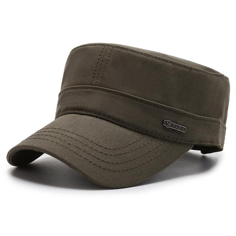 Hat Solid color Flat top hat Spring and autumn fashion Short brim sun hat Peaked hat Casual hat Trendy versatile