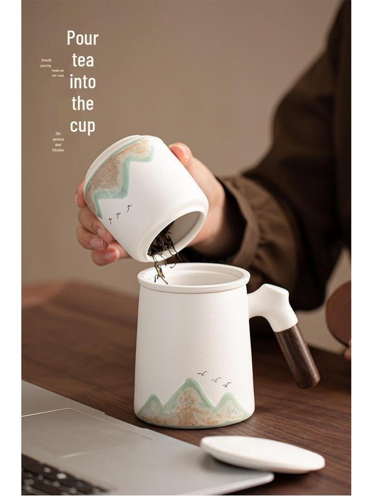 National Tide Creative Tea Set: Separable Office Mug and Kung Fu Set, Logo Customizable