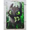 Dragon Metal Wall Art, Mythological Creature Decor Sign