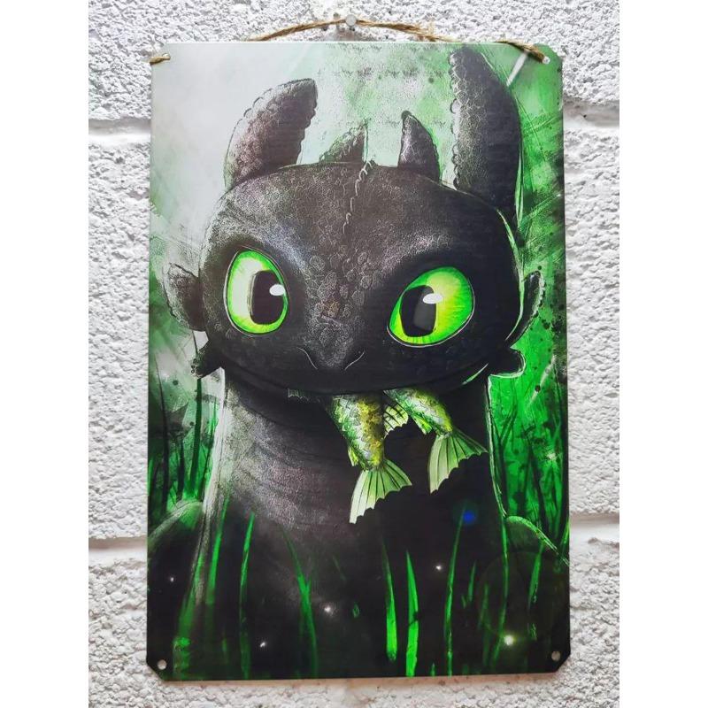 Dragon Metal Wall Art, Mythological Creature Decor Sign