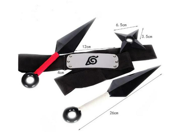 Konoha Kunai & Shuriken Set with Fourth Hokage Ring