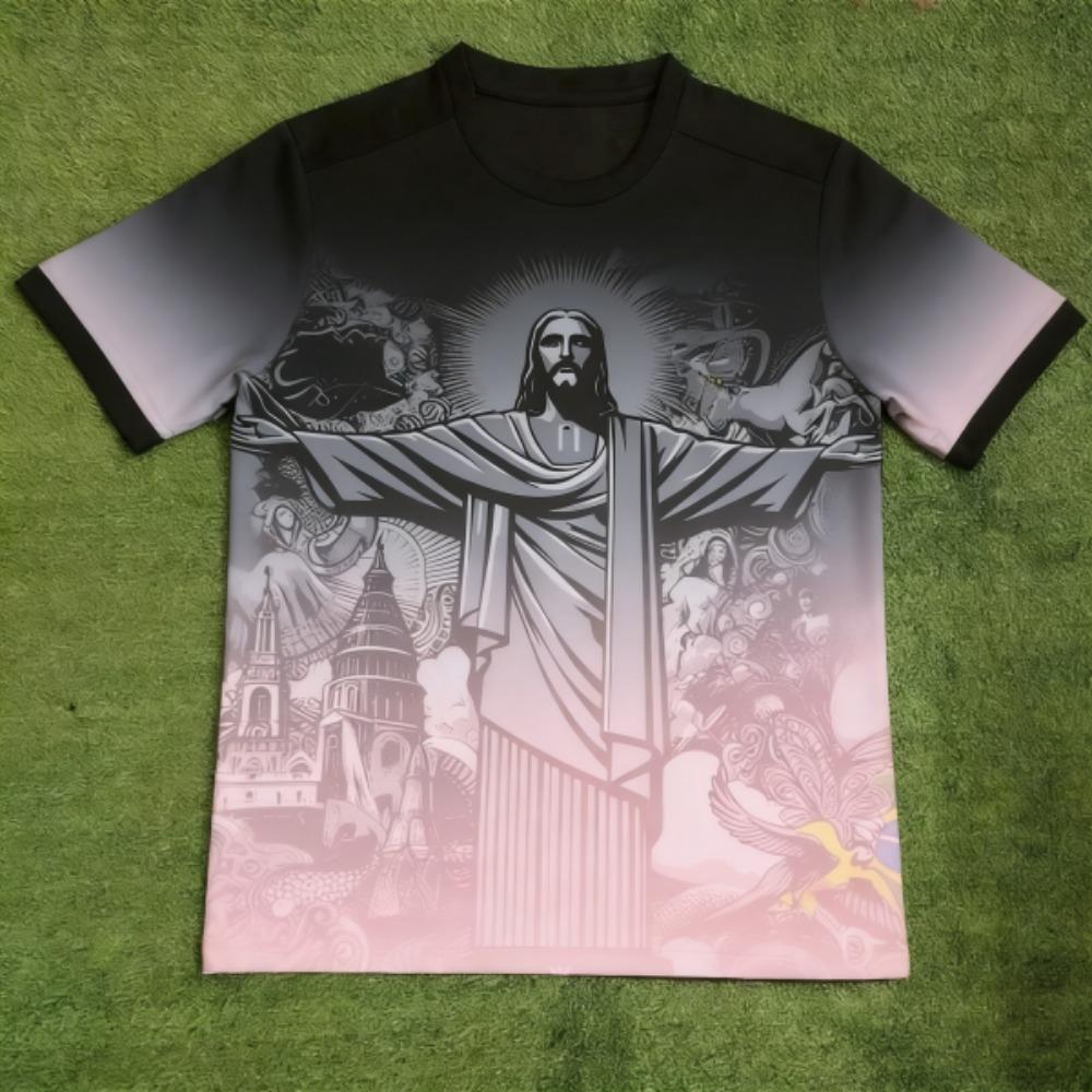 Fashion Funny JESUS European Style Printed T-shirt Summer Kids Casual Outdoor Girl and Boy Short Sleeved Tees Top Pullover
