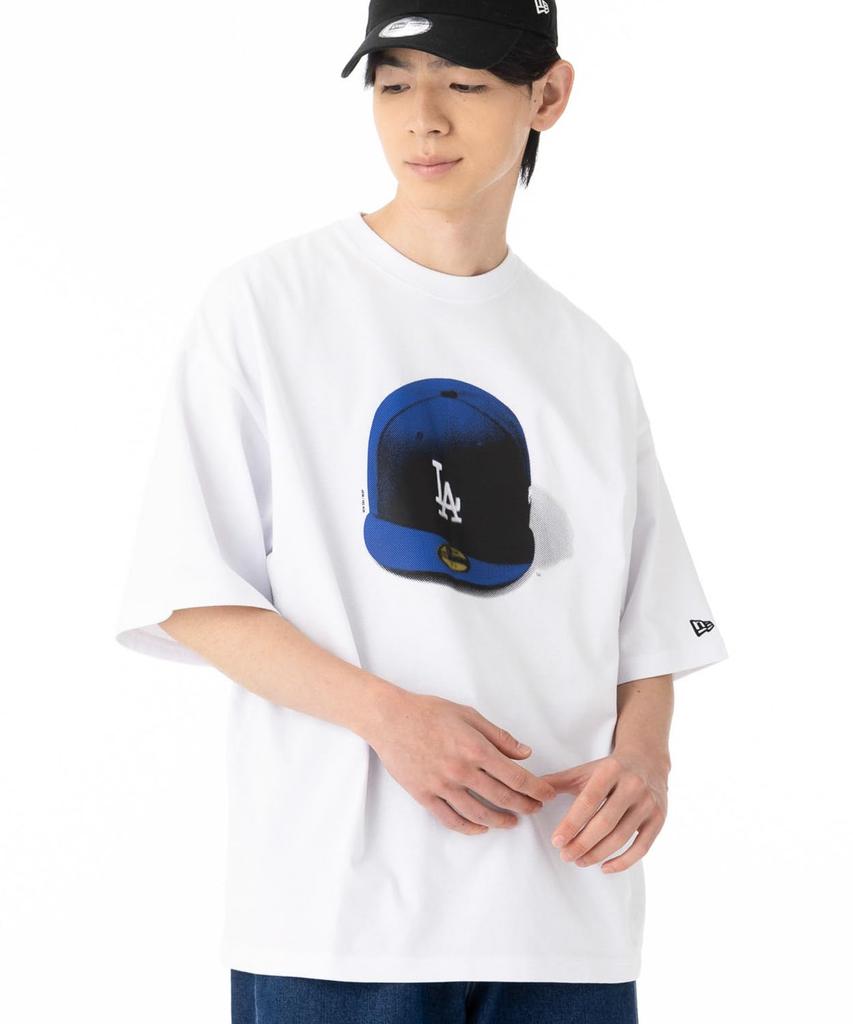 NEW ERA Over Sized Cotton Tee MLB Los Angeles Dodgers White 14683879 NER36A3983 T-Shirt S/S