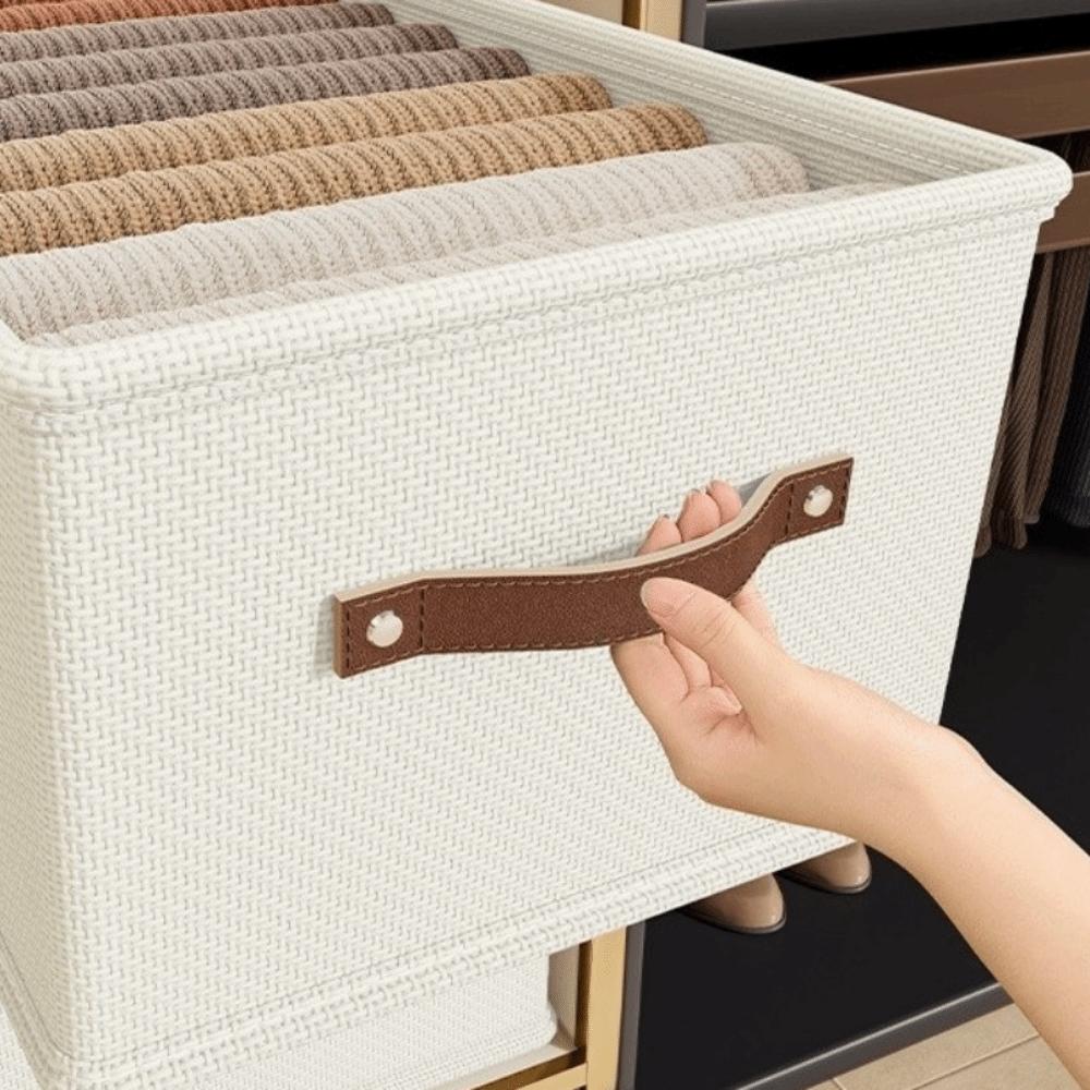Oxford Cloth Storage Box Large Capacity Thickened Clothes Storage Organizer Foldable Drawer Style Drawer Organizer