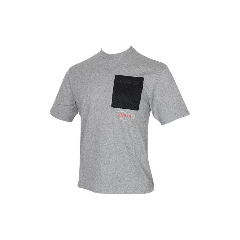 Men s Nike Alphabet Printing Logo Round Neck Short Sleeve Gray T-Shirt DM3103-010 XXL