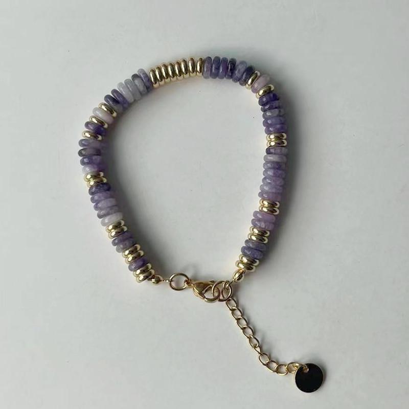 Colorful Semi-Precious Stone Beaded Necklace - Handmade Vintage Clavicle Chain with Optional Multi-Color Design