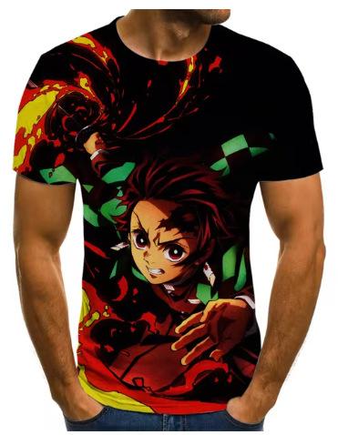 Ghost Annihilation Blade 3D Printed T-Shirt Men's and Women's Summer Fashion Casual Short Sleeve Neutral Harajuku Street Trend Super