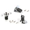 Electric Guitar Pickup Oval 6.35mm Jack Plate Jackplate Oval Output Input Jack Plate Socket With Mounting Screws