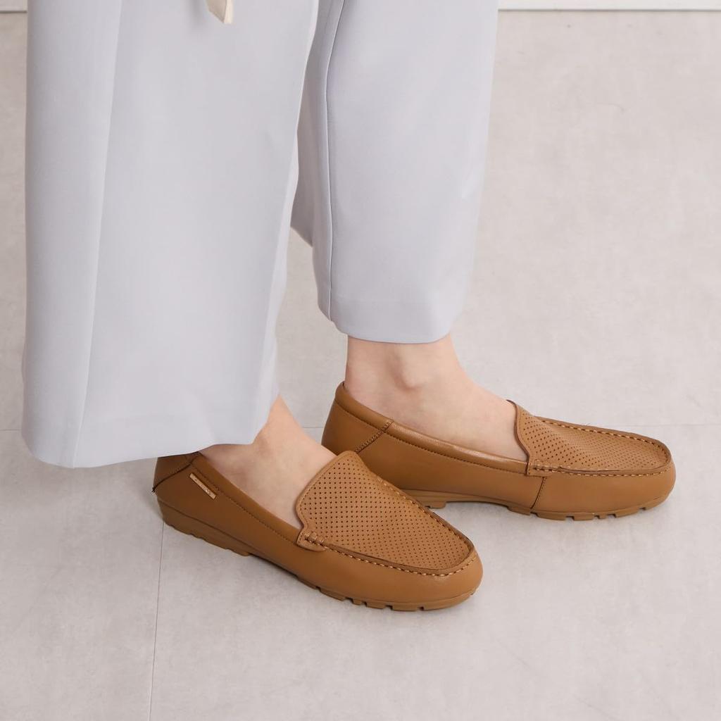 HIMIKO/Himiko/Punched Leather Moccasins/651114 Brown 235