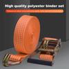Truck Cargo Binding Strapping Tensioner Polyester Thickened Cargo Rope Strap Ratchet Straps 3/6/8/10 Meter 40mm Tighten Belt