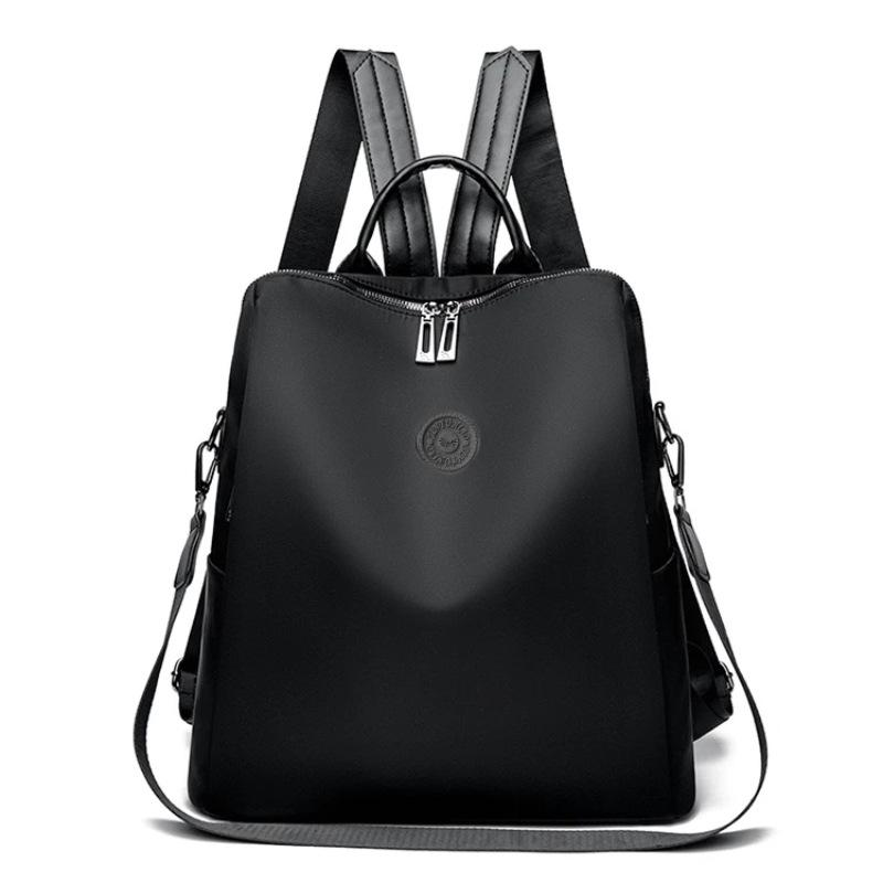 

Backpack Women s 2025 New Trendy Simple Versatile Oxford Fabric Lightweight Large Capacity Travel Women s Commuter Shoulder Backpack чёрный