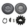Complete Lawn Mower Wheel Set for Honda HRR216 HRS216 HRT216 Includes Front Rear Wheels Gear and Transmission Parts