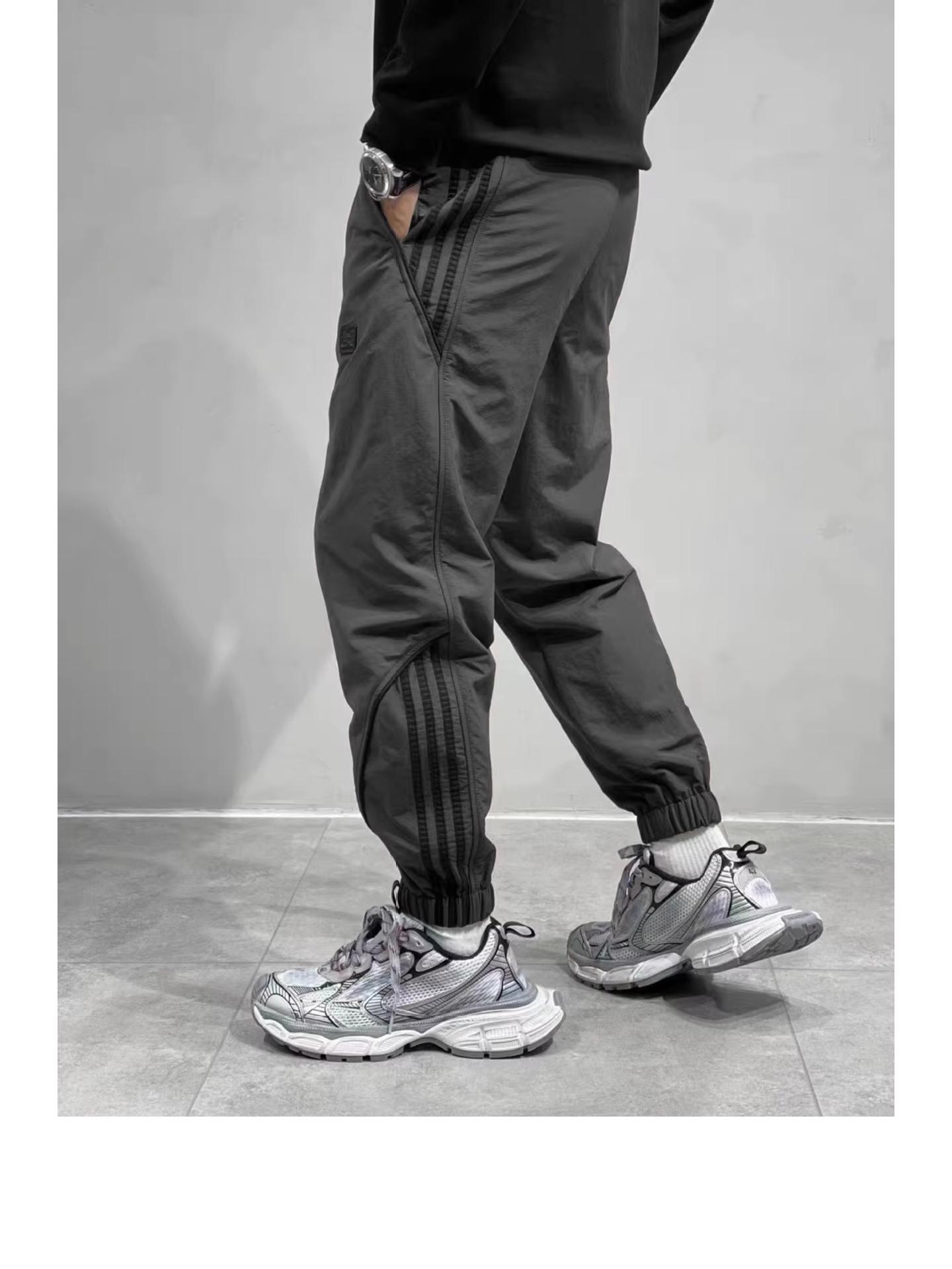 

Мужские водонепроницаемые брюки для походов на открытом воздухе весна/осень - серия Three-Bar Assault, повседневные, свободный крой, элегантный дизайн M серый