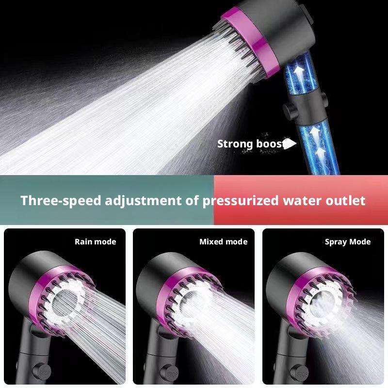 Spray Pressurized Shower Hair Dryer Nozzle Ultra-high Pressure Shower Head Massage Bathroom Yuba Bath Shower Head
