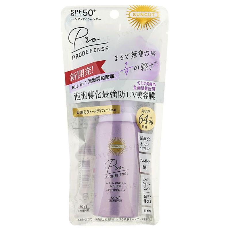 Kose - Suncut Prodefense All In One UV Mousse Tone Up SPF 50+ PA++++