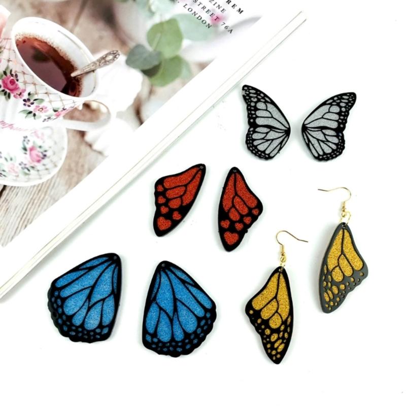 Wing-shaped Silicone Molds Jewelry Casting Molds Epoxy Resin Pendant Mould for DIY Earrings, Jewelry, Keychain, Crafts