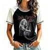 Women's Fashion Casual Short Sleeve Neck Printed T-Shirt