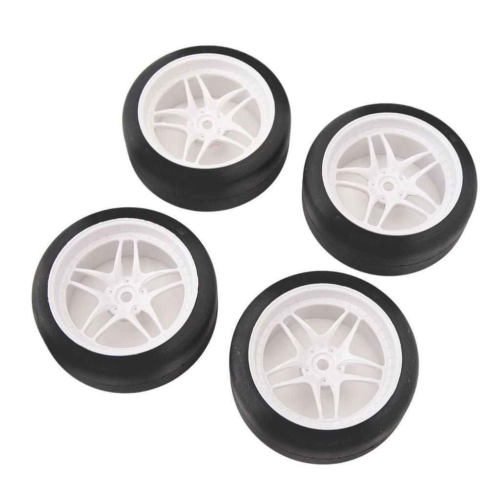 4pcs RC Tires Wheels  S Sets 12mm Hex Wheels  S Rubber Tires Width 26mm for 1Celsius10 RC Racing Car Drifting Car