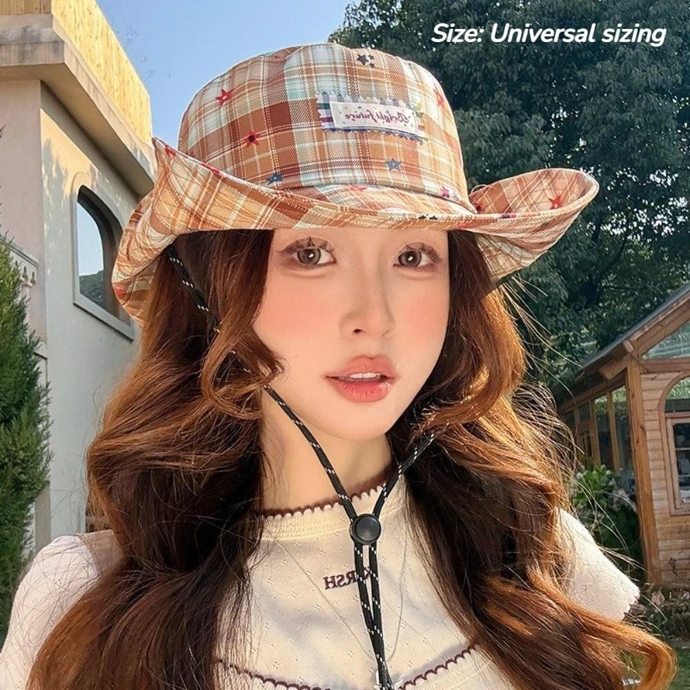 Sun-protective Sun Hat Big Brim Bucket Hat Trendy Fisherman's Hat  for Women