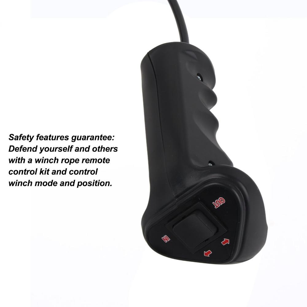 Wired Hand Remote Control 12V‑24V 250A Hand Control Assembly Winch Controller  Gates