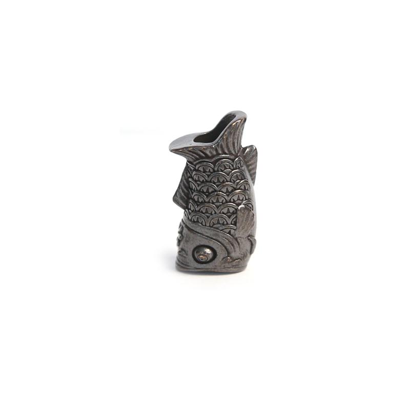 Koinobori Brass Knife Beads Carp Koi Fish EDC Outdoor DIY Paracord Woven Lanyard Pendants Umbrella Rope Bracelets Accessories
