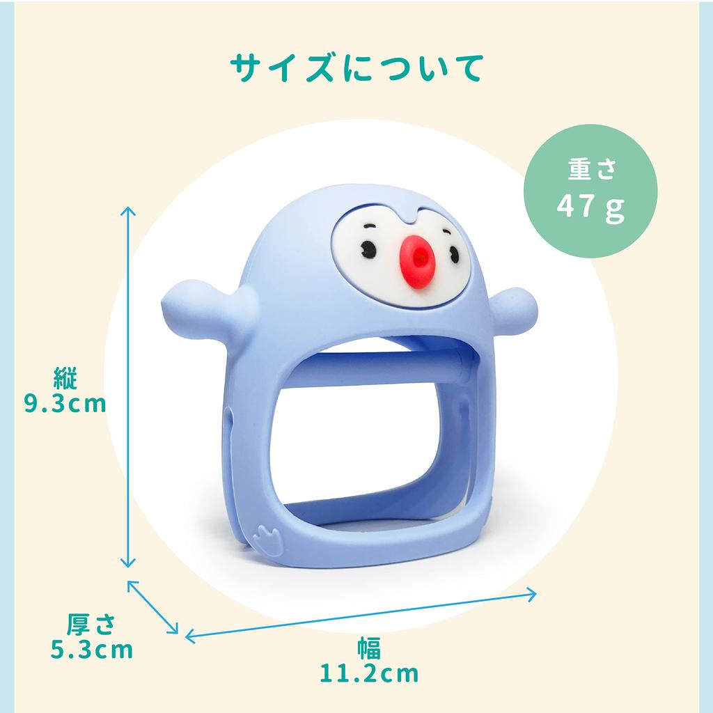 Mordedor de Pulso Smily Mia, Aderência Segura e Antiderrapante [Produto Oficial Japonês], Pinguim, Rosa