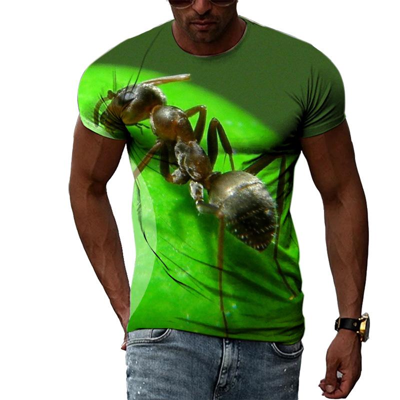 Ant Series 3D Printed Tee Shirts Men's Casual Fashion Men Top Summer Short Sleeve T-shirt