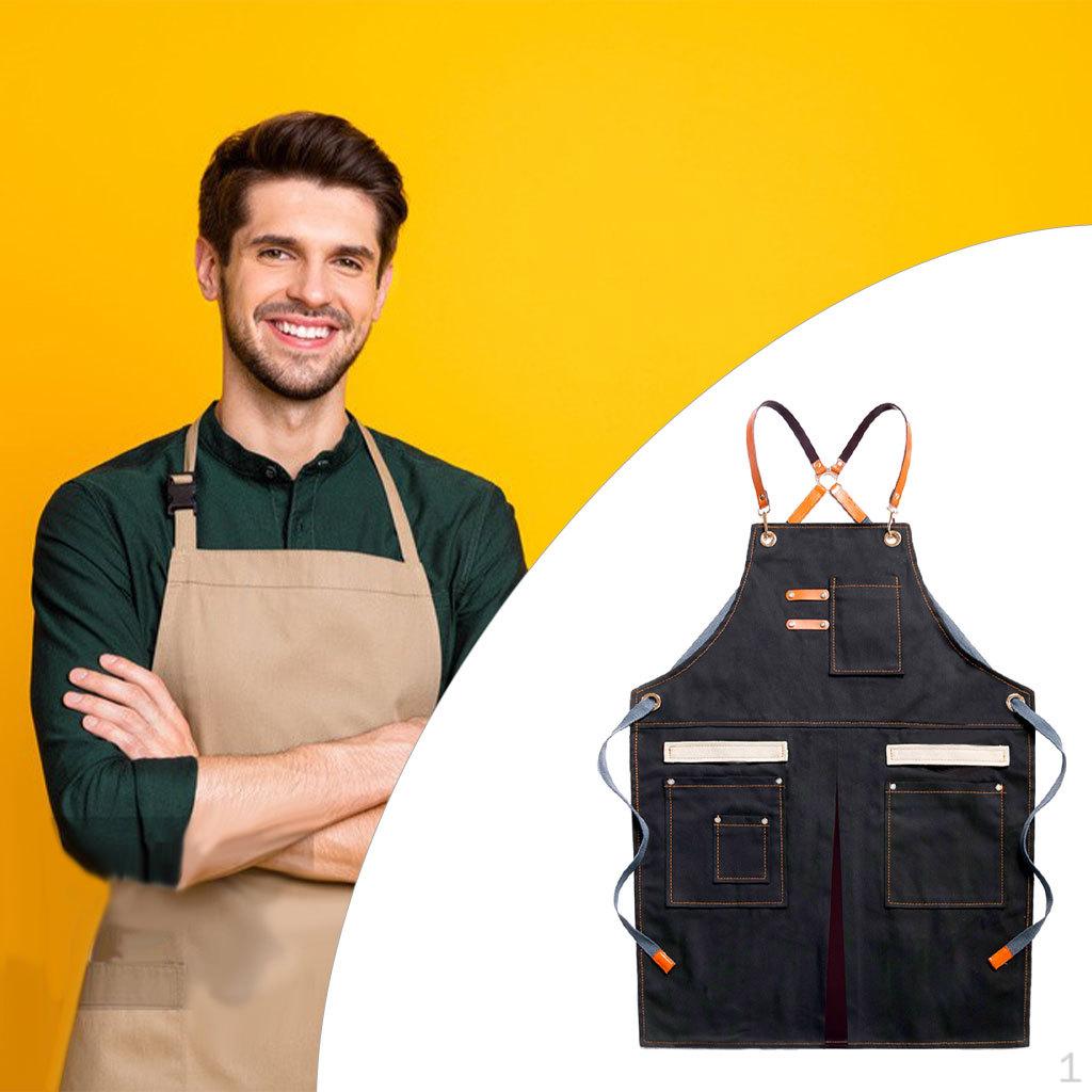 Canvas Apron for Cafes BBQ Garage