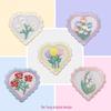 Self-Adhesive Heart Embroidery Patch for Notebooks, Bags, Shoes, DIY Projects, and Clothes