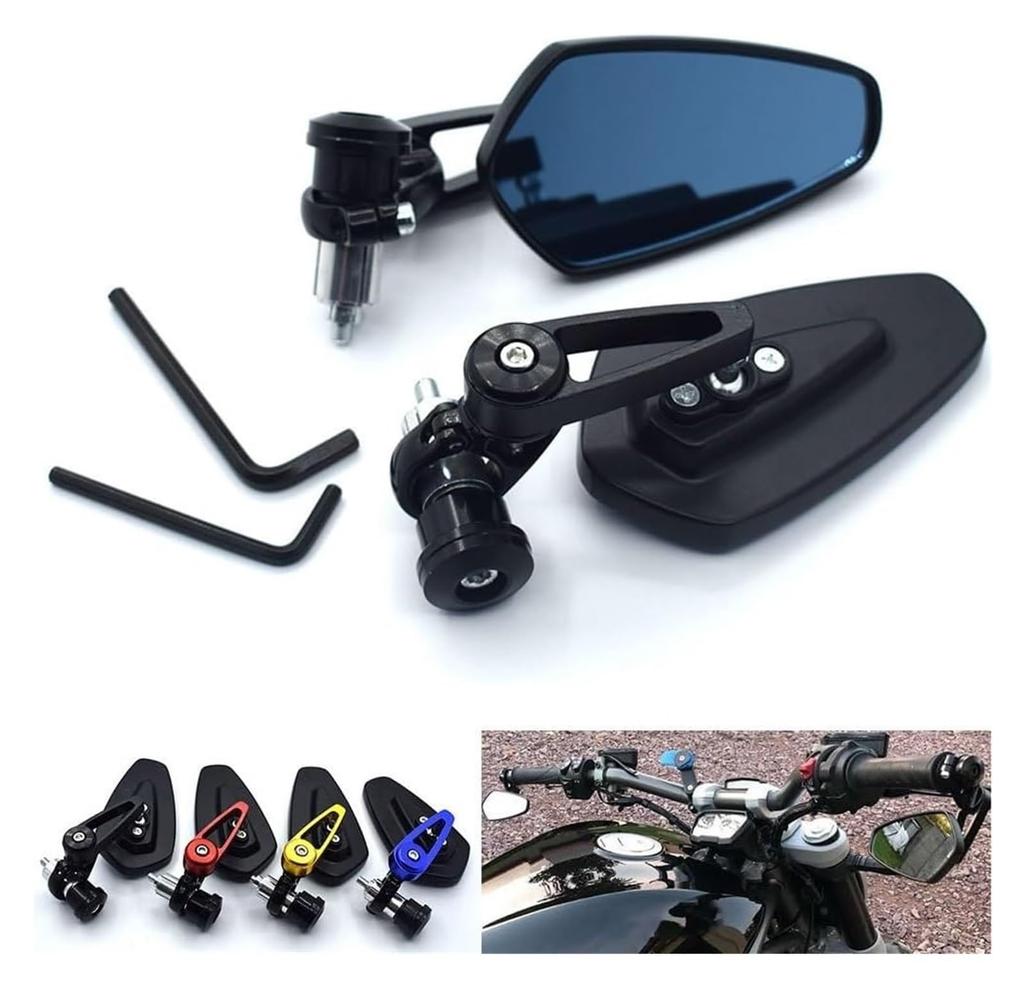 Handlebar End Mirror for Kawasaki Z250 Z300 Z750 Z750S Z800 Z900 Z1000 Universal 7/8