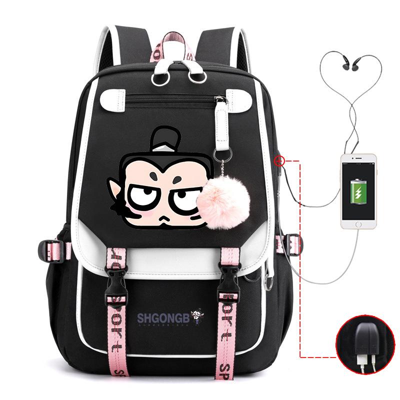 Movie Shengong Leopard Shiji Empress Cartoon School Bag Primary and Secondary School School Bag Large Capacity Campus Versatile Leisure Backpack