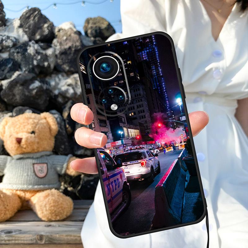 Police Car Case For Honor Magic 8 7 5 6 Pro X9a X9b X9c X9d X8c X8b Win RT 50 70 90 200 400 Lite Cover