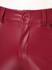 Mens Slim Fit Stretch Fashion Casual Faux Leather Pants Disco Pants Trousers