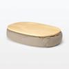 MUJI Table Cushion for Lap Gray Width 47 x Depth x Height 84391866 Use, Beige, Approx. 31.5 10cm,