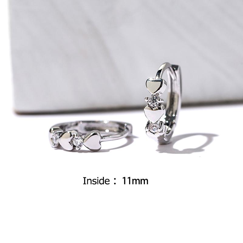 New Fashion Silver Color Geometric Round Hoop Earrings For Women Girls Shiny Rhinestone Delicate Wedding Jewelry Gifts