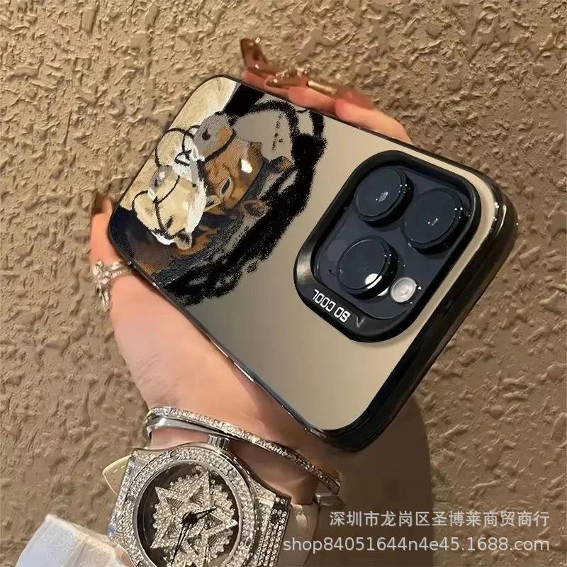 Graffiti Horse for Apple 15 Color Silver iPhone14Pro Creative 11promax Matte 16 Protective Case 17