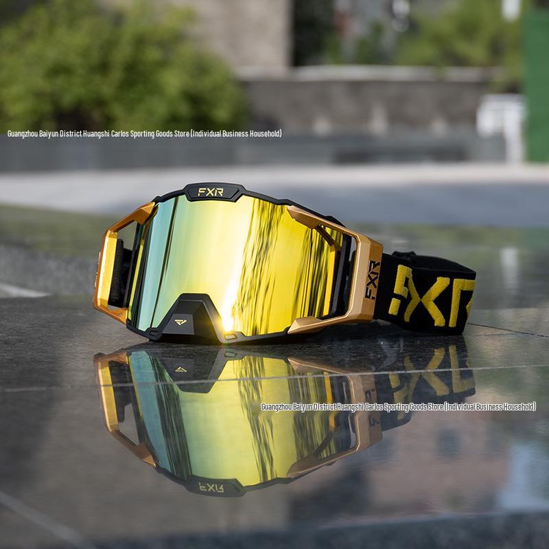 FXR Double-Layer Anti-Fog Goggles for Motorcycle, Off-Road, Mountain Biking & Skiing