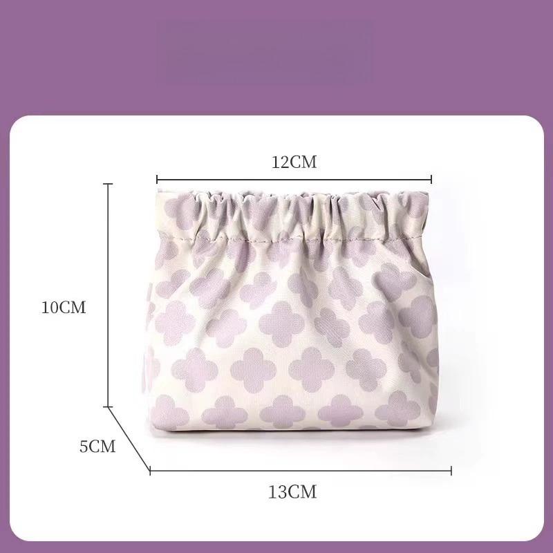 Portamonete a Chiusura Automatica Mini Borsa Portatile per Chiavi Cosmetici e Snack