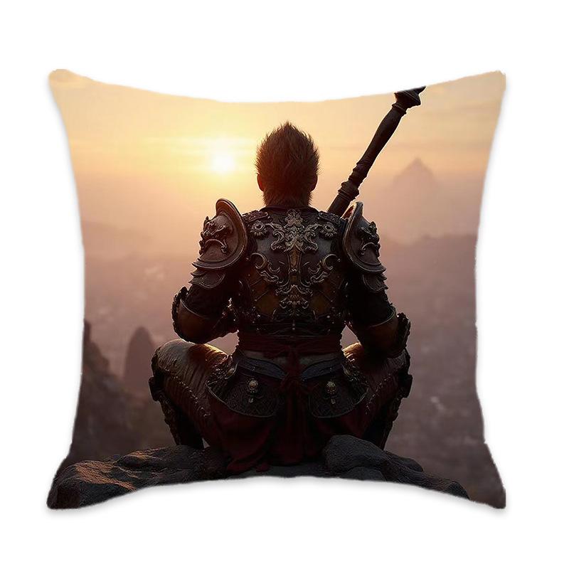 Kissen der New Black Myth Wukong Serie Bequem und weich Auto Zuhause Schlafzimmer Nachttischkissen Kissen