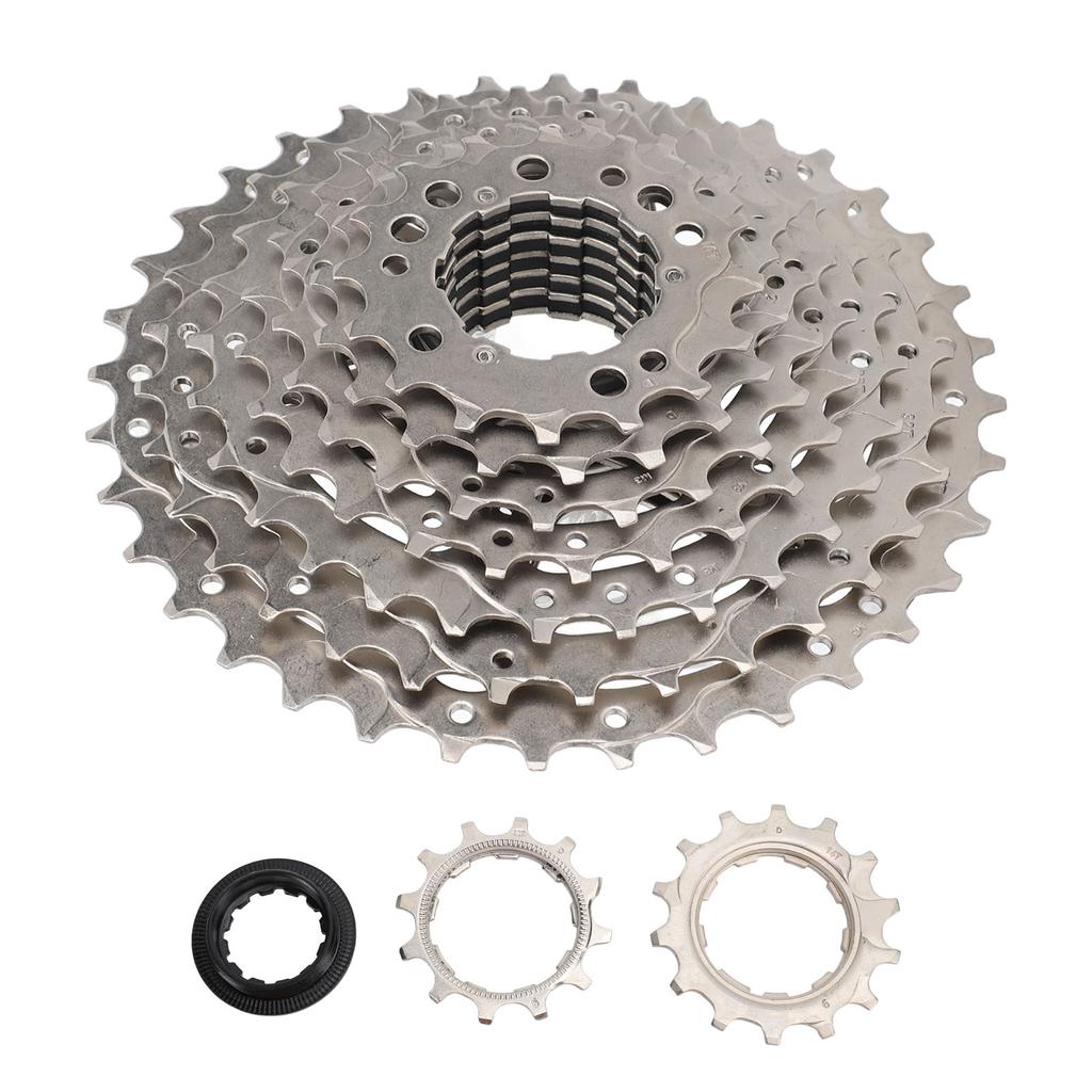 9 Speed 12‑36T Freewheel 9 Speed Cassette Aluminum Alloy Bike Bicycle Freewheel for Electric Bike Moped