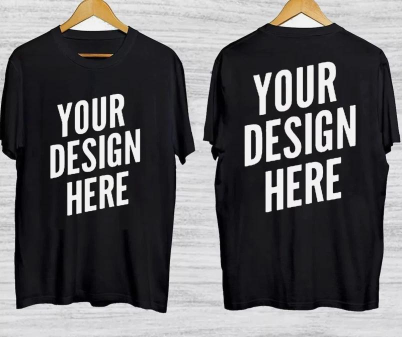 Personalized Custom Print Your Logo Photo Custom Made Shirt, 2-sided shirt 3XL