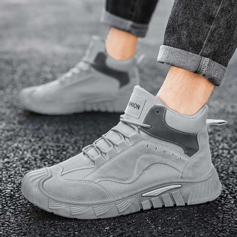 Fashion Thick-heeled Round Foot Man Sneakers Spring Loafers Cute Items Wide Leg Shoes Sport Shoess Price Sneacker Newest