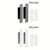 Classic Style Plastic Self-Adhesive Handles for Windows and Cabinets - Easy Installation, No Glue Required, Suitable for Glass, Tile